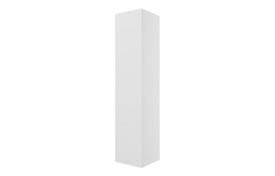 Opulent Messina 350mm Wall Hung 1 Door Tall Unit - Matt White (OBC104076)