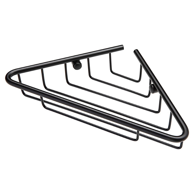 Opulent Mia 1-Tier Corner Shower Caddy - Black (OBC105489)