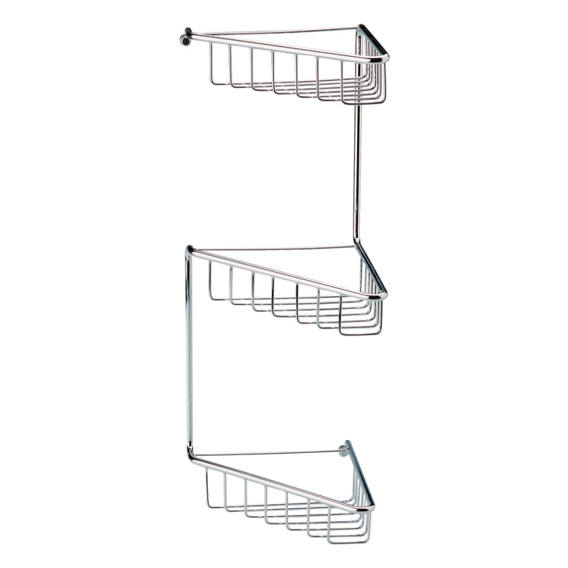 Opulent Mia 3-Tier Corner Shower Caddy - Chrome (OBC101698)