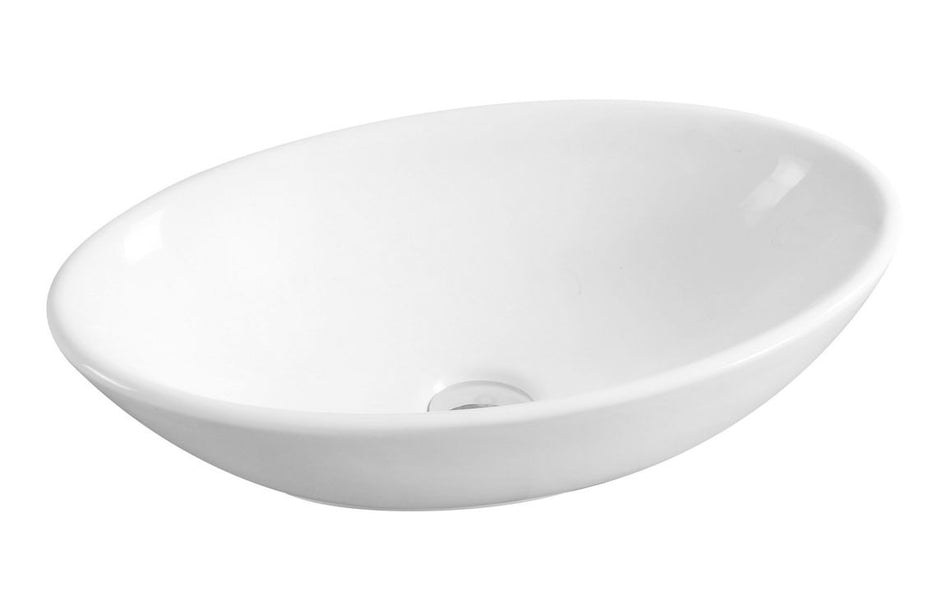 Opulent Monaco 520x320mm Oval Washbowl - White (OBC117067)
