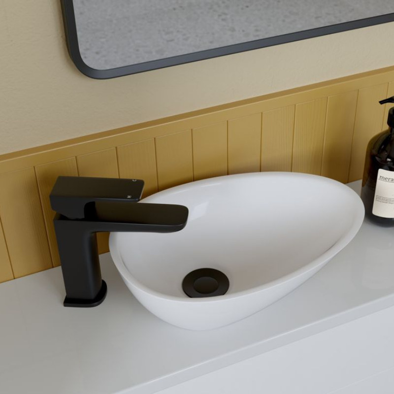 Opulent Mozart 320x220mm Mini Resin Washbowl - White (OBC109920)