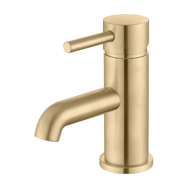 Opulent Narva Basin Mixer and Waste - Brushed Brass (OBC105801)