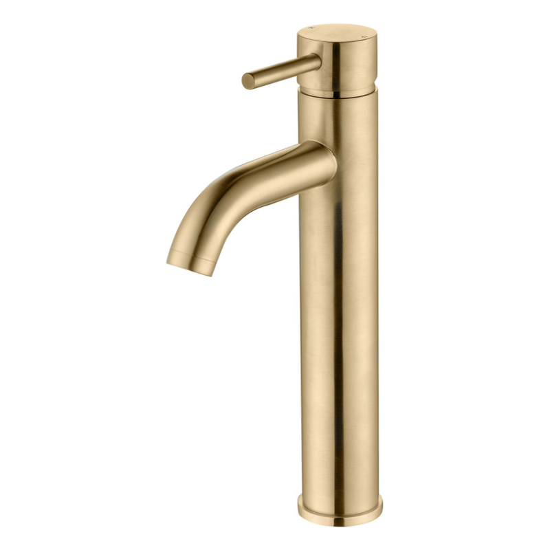 Opulent Narva Tall Basin Mixer - Brushed Brass (OBC105806)