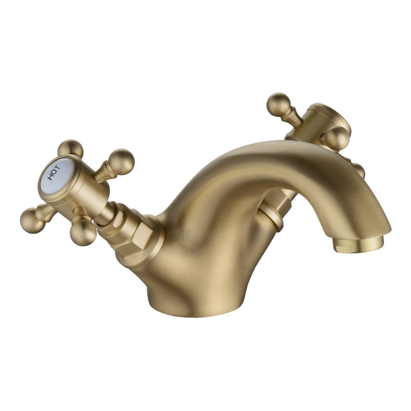 Opulent Nevada Basin Mixer and Pop Up Waste - Brushed Brass (OBC106803)