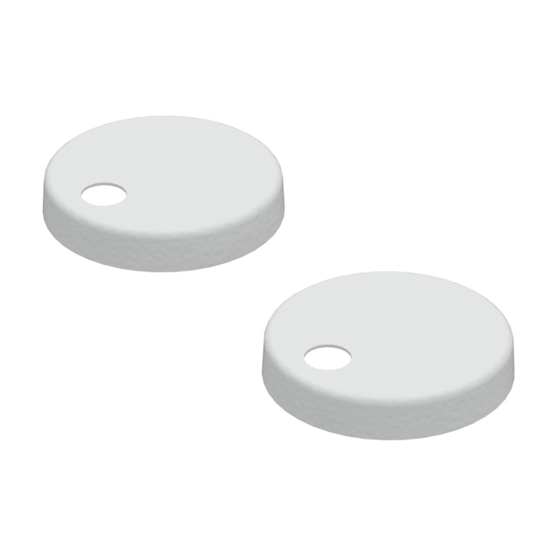 Opulent Normandy Toilet Seat Cover Caps - White (OBC116301)