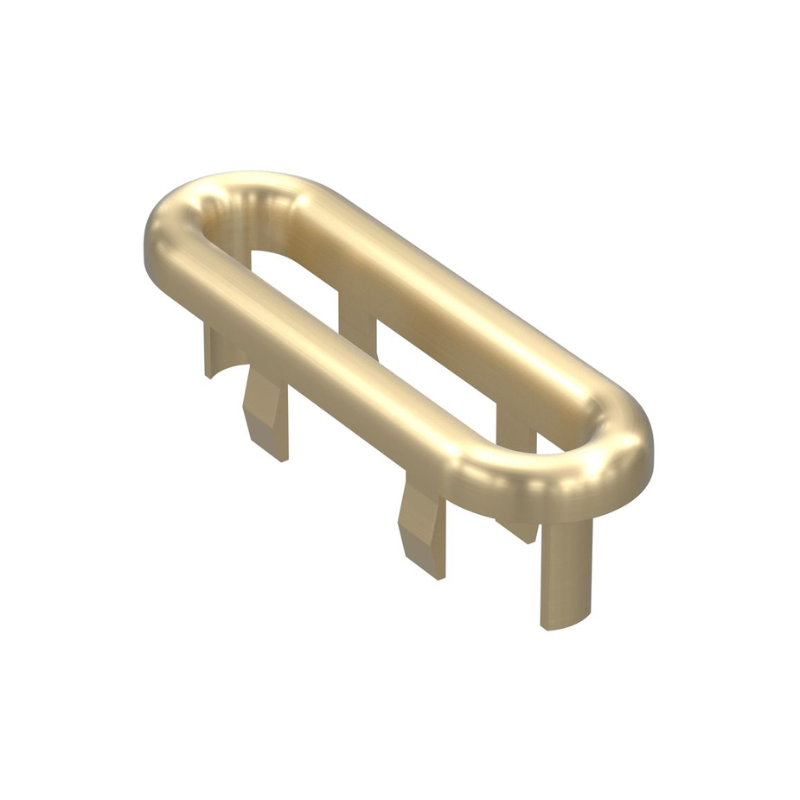 Opulent Oval Overflow Ring - Brushed Brass (OBC106330)