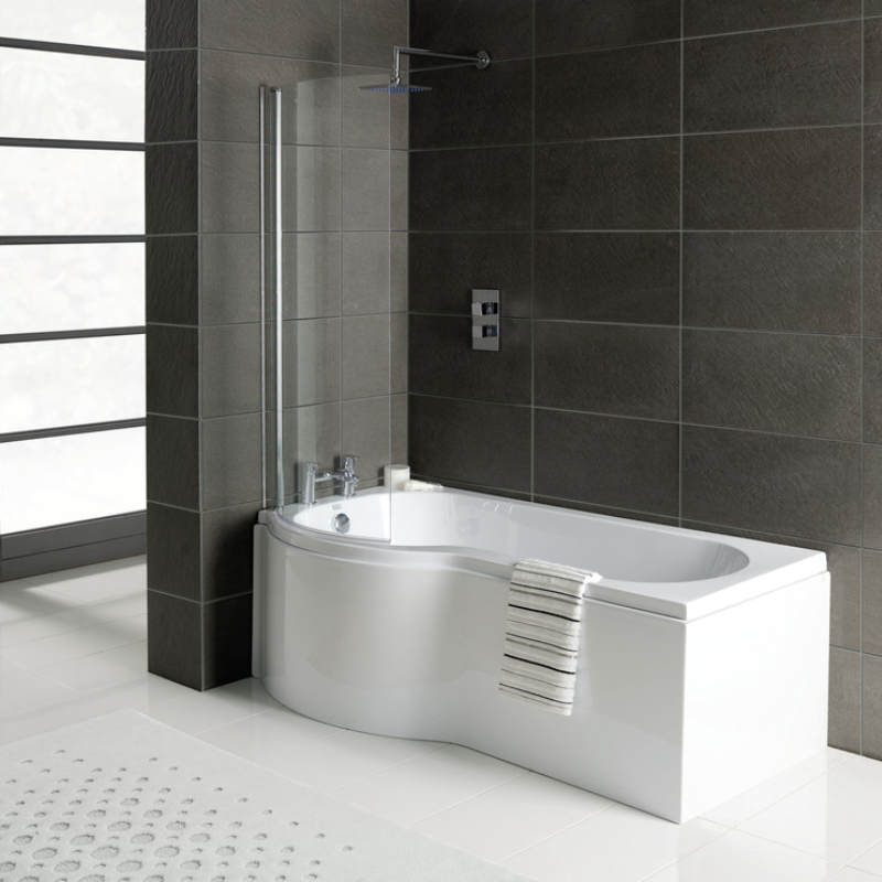 Opulent P-Shape Single End 1700x700-850x410mm Bath Only - Left Hand (OBC103895)