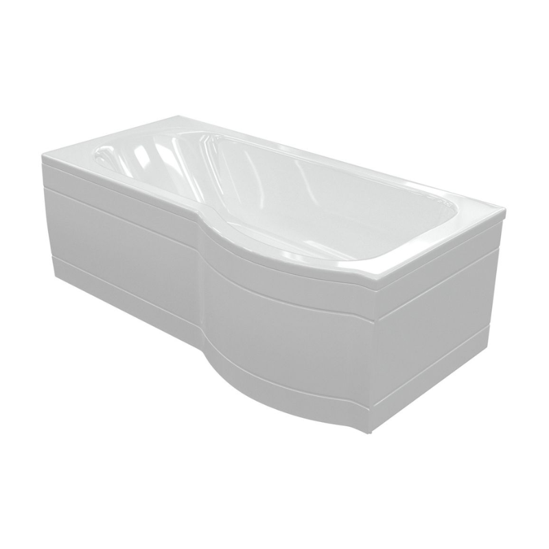 Opulent P-Shape Single End 1700x700-850x410mm Bath Only - Right Hand (OBC103896)