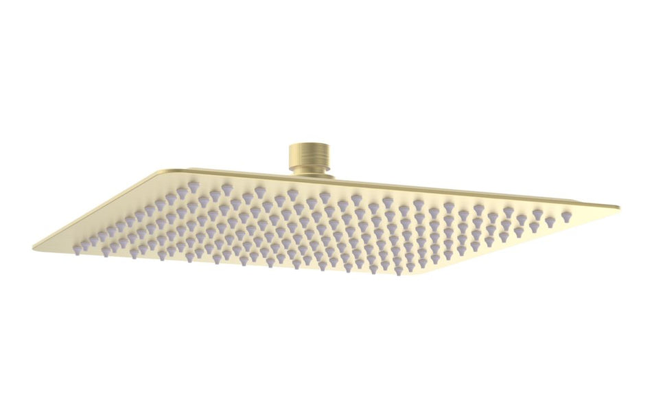 Opulent Parker 250mm Square Ultraslim Showerhead - Brushed Brass (OBC111408)
