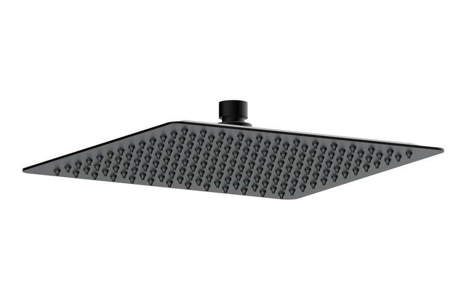 Opulent Parker 250mm Square Ultraslim Showerhead - Matt Black (OBC111406)