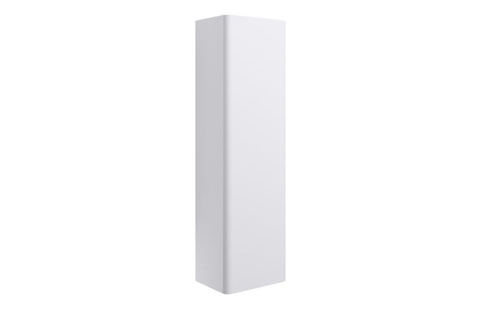 Opulent Pierford 350mm Wall Hung 1 Door Tall Unit - Matt White (OBC108924)
