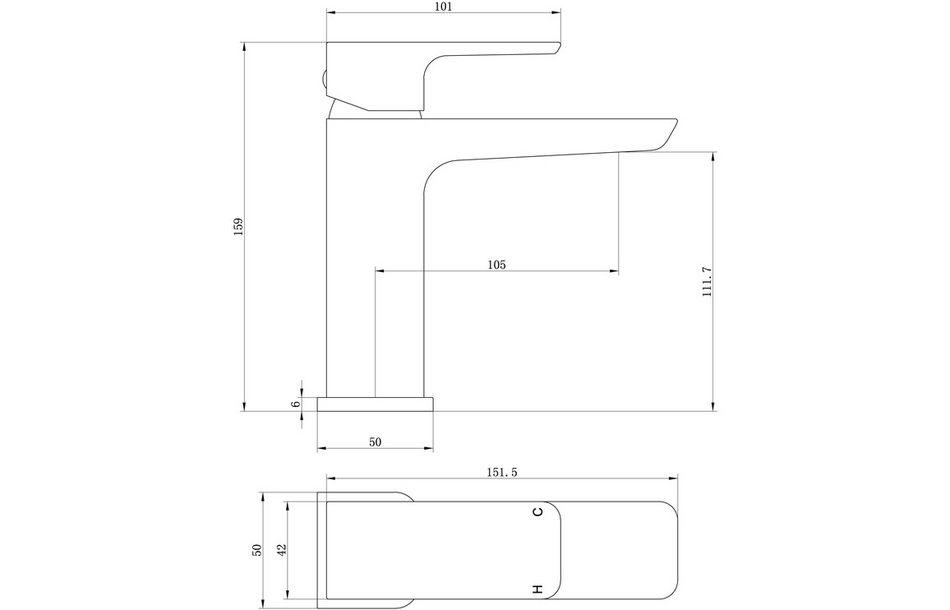 Opulent Plitvice Basin Mixer and Waste - Brushed Brass (OBC105807)