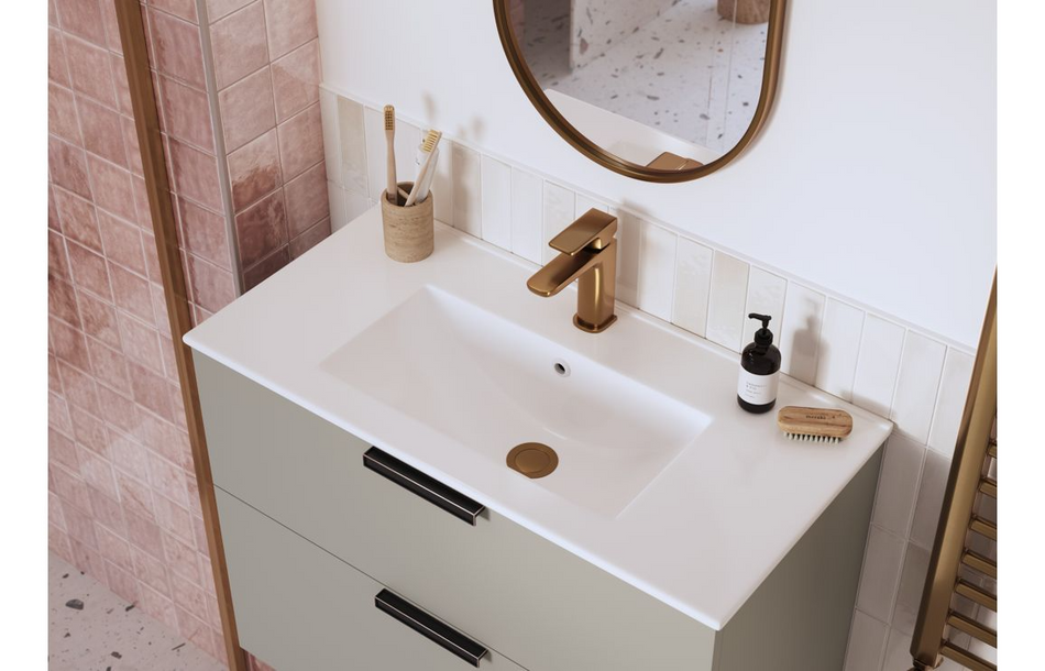 Opulent Plitvice Basin Mixer and Waste - Brushed Bronze (OBC108993)