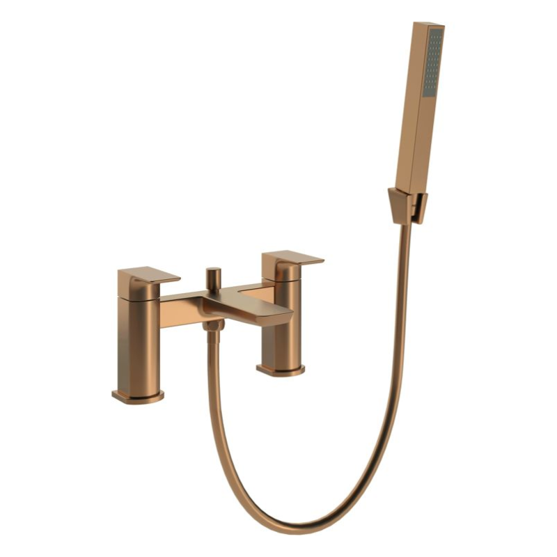 Opulent Plitvice Bath Shower Mixer - Brushed Bronze (OBC108997)