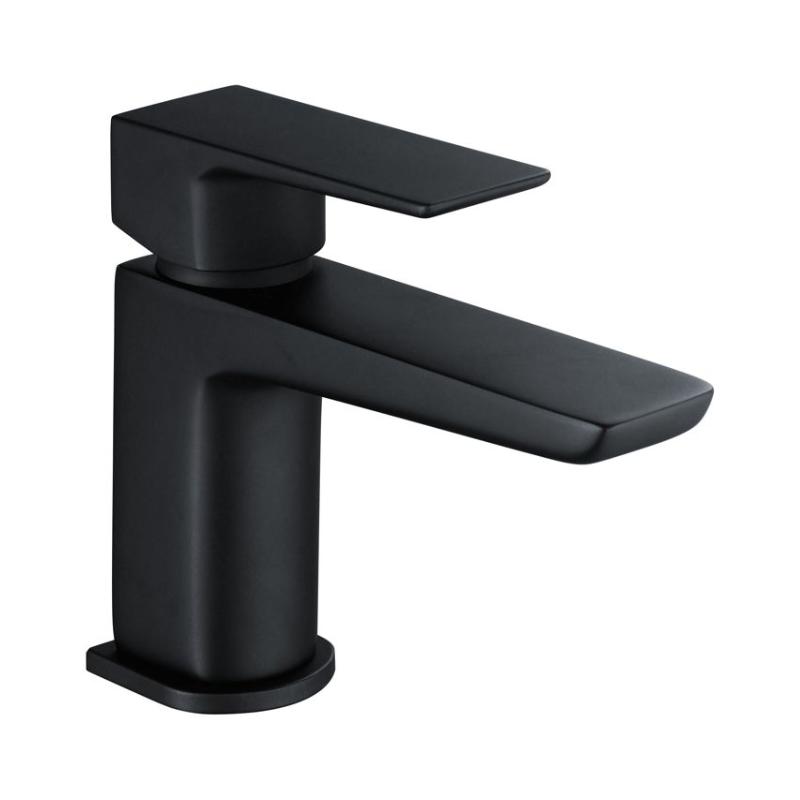 Opulent Plitvice Cloakroom Basin Mixer and Waste - Matt Black (OBC105796)