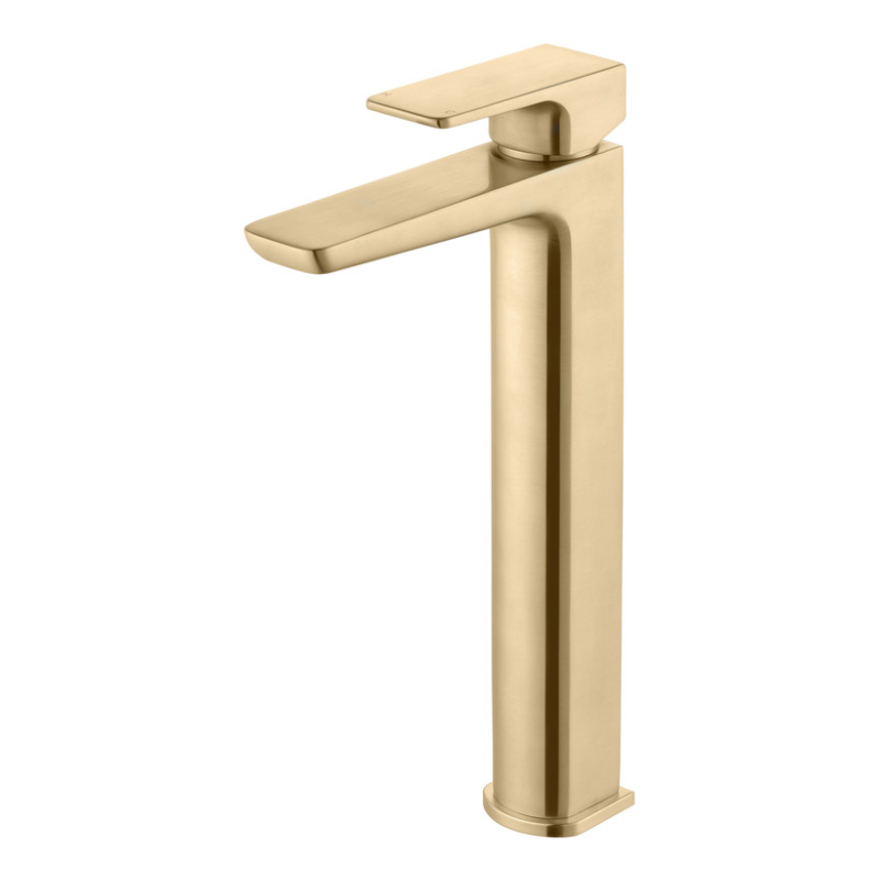 Opulent Plitvice Tall Basin Mixer - Brushed Brass (OBC105812)