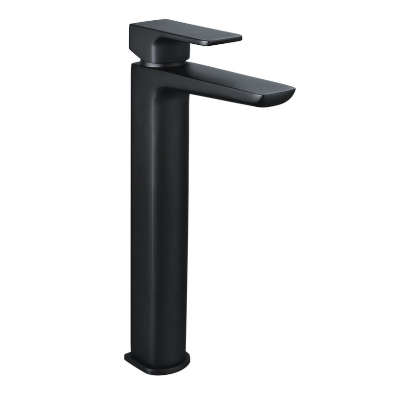 Opulent Plitvice Tall Basin Mixer - Matt Black (OBC105797)