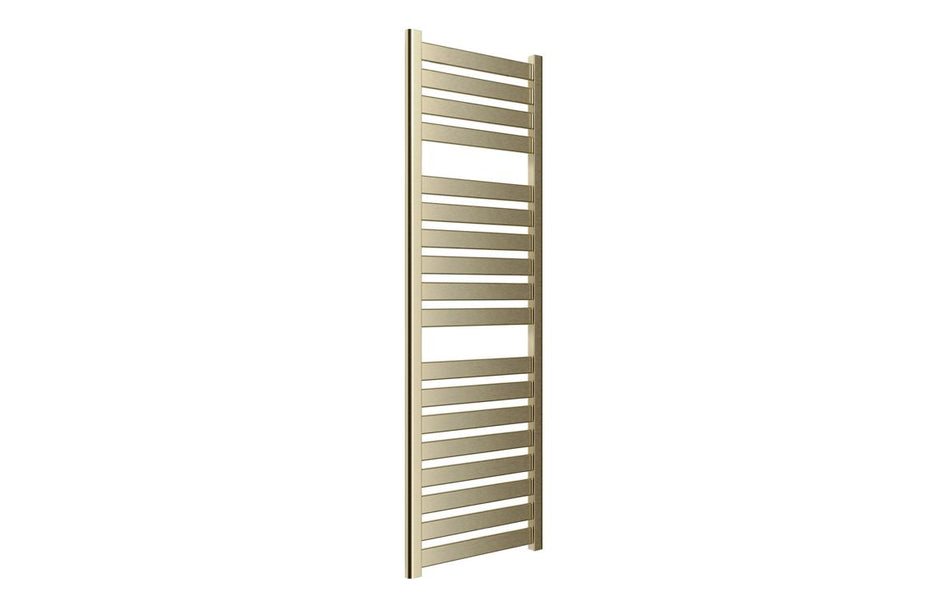 Opulent Quadris Straight Ladder Radiator (500x1420x30mm) - Brushed Brass (OBC117223)