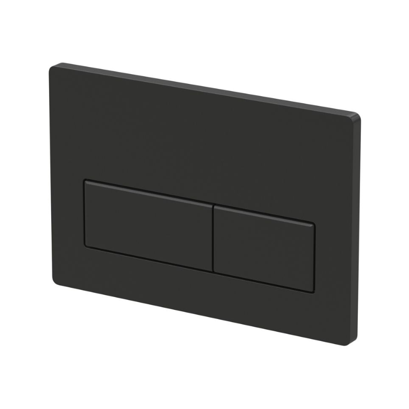 Opulent Rectangle Push Button Flushplate - Black (OBC109026)