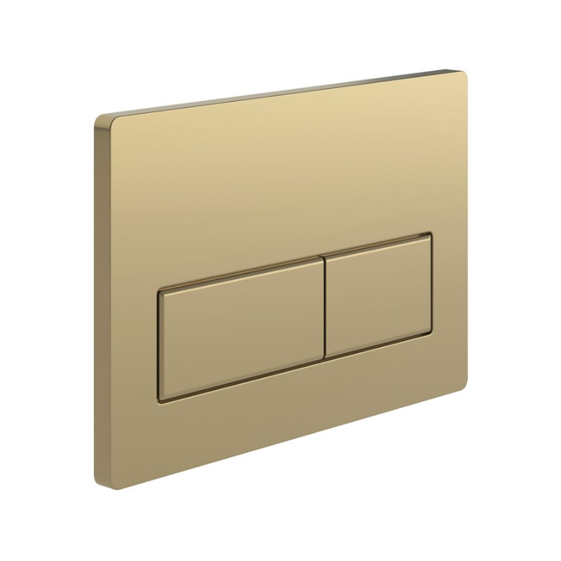 Opulent Rectangle Push Button Flushplate - Brushed Bronze (OBC109029)
