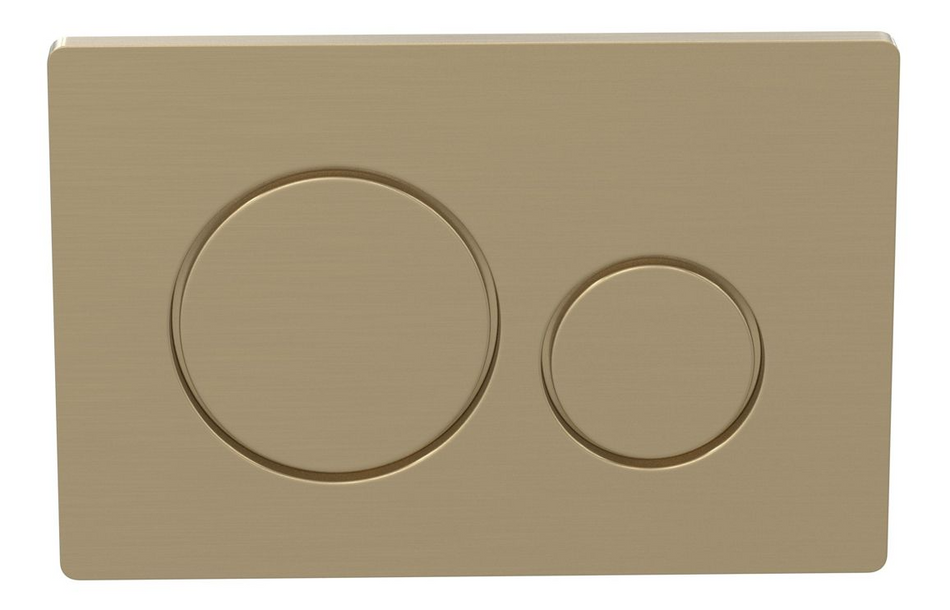 Opulent Round Push Button Flushplate - Brushed Brass (OBC109022)