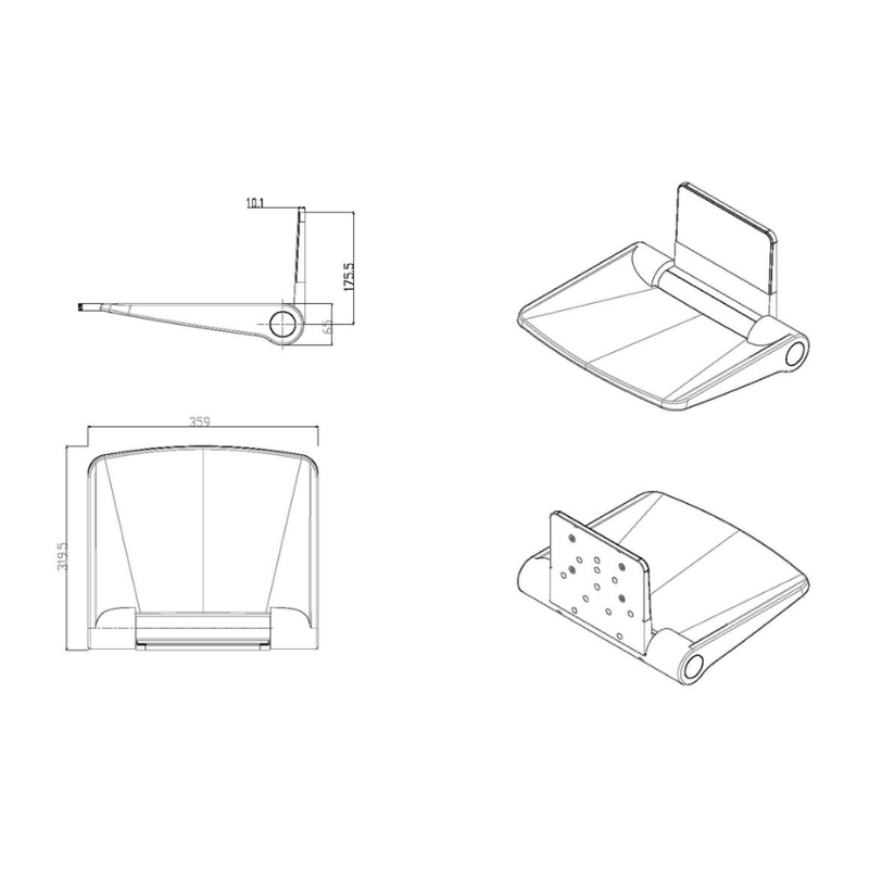 Opulent Shower Seat - Black (OBC107594)