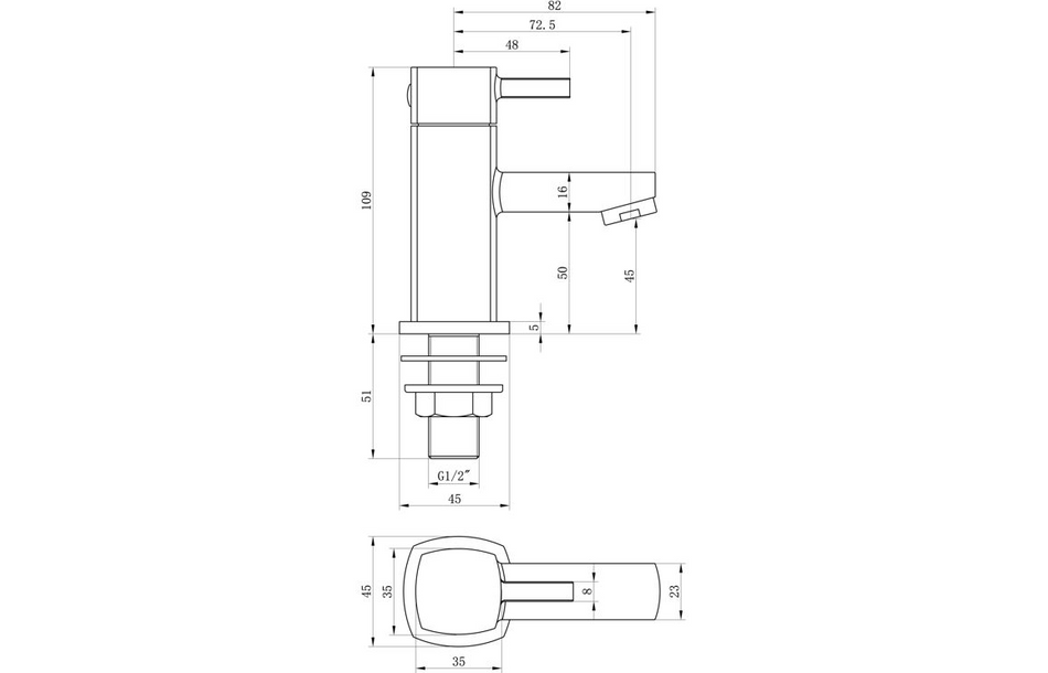 Opulent Silverthread Basin Taps - Chrome (OBC105708)