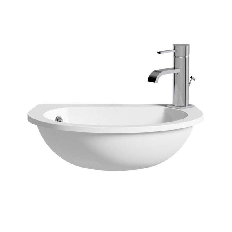 Opulent Space Saver 490x355mm One Tap Hole Semi Recessed Basin (OBC1760)