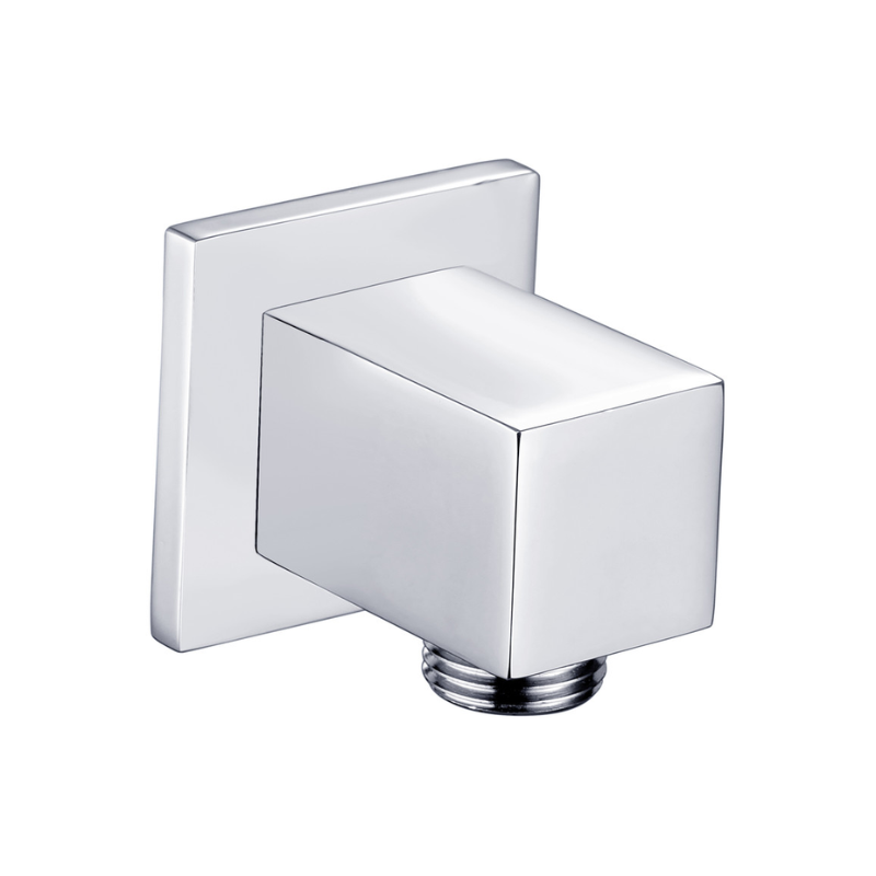 Opulent Square Wall Outlet Elbow - Chrome (OBC105593)