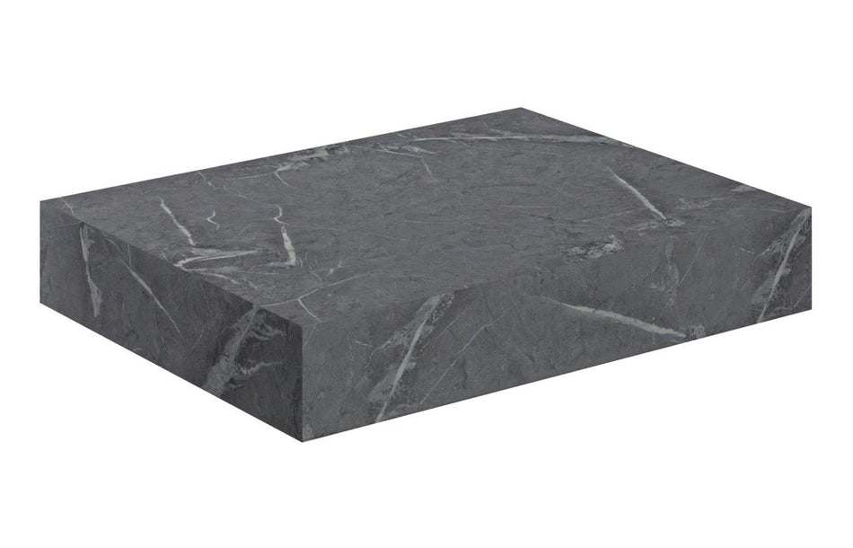 Opulent Stutely 600mm Wall Hung Basin Shelf - Grey Marble (OBC106954)