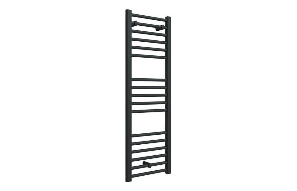 Opulent Sunne Straight 30mm Ladder Radiator (400x1200x30mm) - Matt Black (OBC117208)