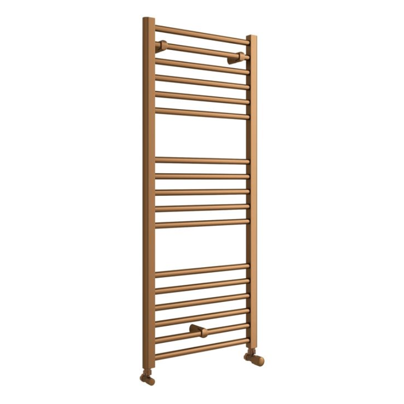 Opulent Sunne Straight Ladder Radiator - 500x1200x30mm - Brushed Bronze (OBC108868)
