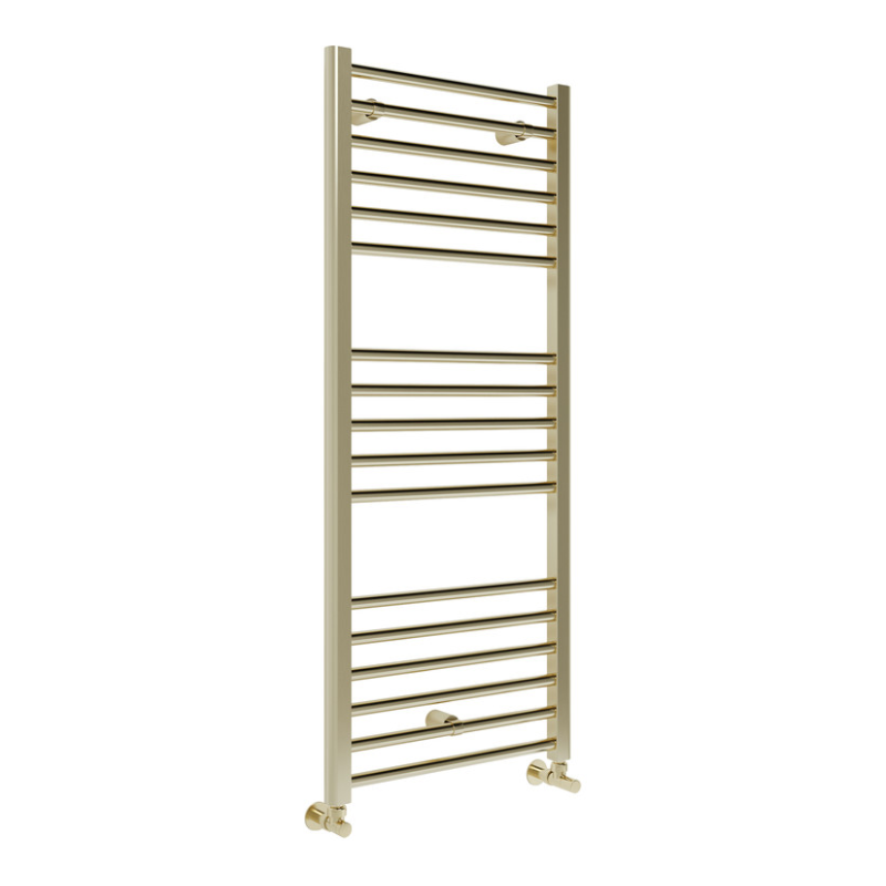 Opulent Sunne Straight Ladder Radiator - 500x1600x30mm - Brushed Brass (OBC108792)