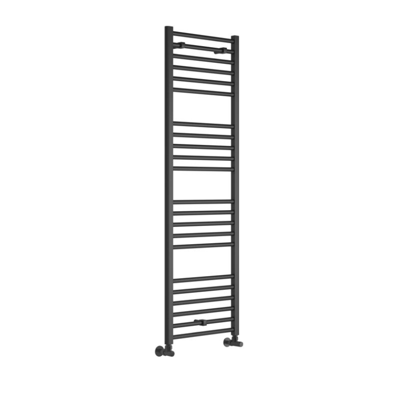 Opulent Sunne Straight Ladder Towel Rail - 500x1600x30mm - Anthracite (OBC102969)