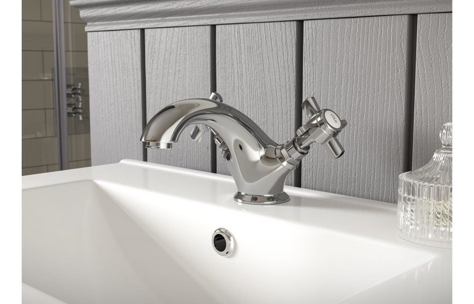 Opulent Sutherland Basin Mixer and Waste - Chrome (OBC105730)