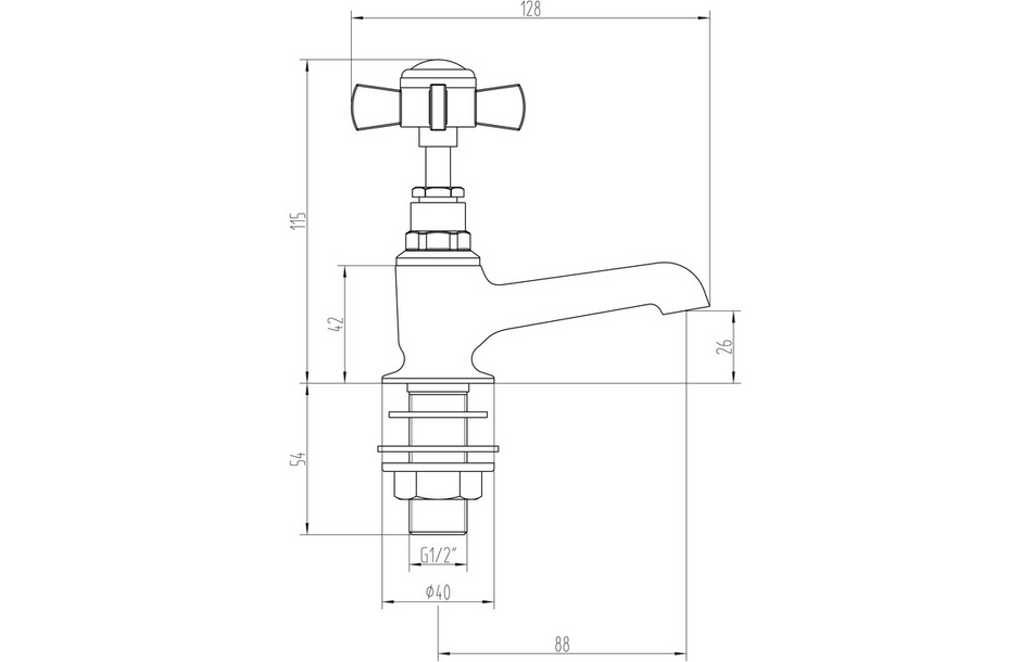 Opulent Sutherland Basin Taps - Chrome (OBC105731)