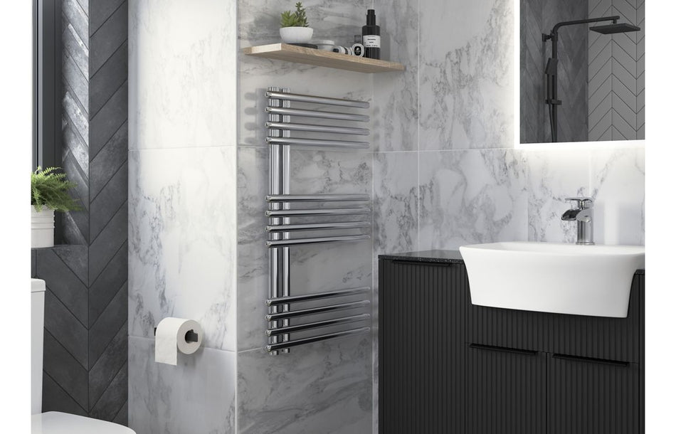 Opulent Tatooine Round Ladder Towel Rail - 500x800x50mm - Chrome (OBC102983)
