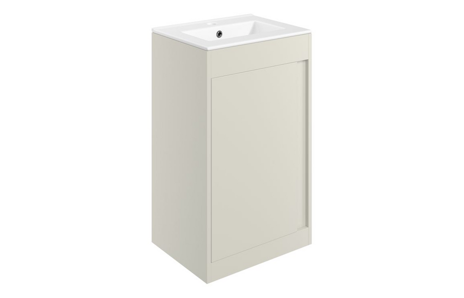 Opulent Tintagel 510mm Floor Standing Unit and Basin - Matt Latte (OBC116047)