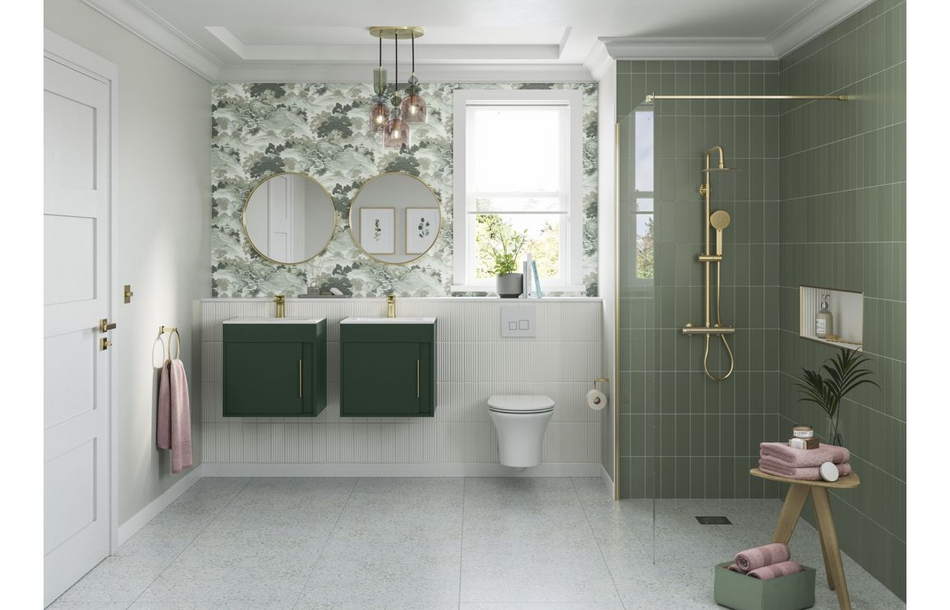 Opulent Tintagel 510mm Wall Hung Unit and Basin - Matt Graphite Grey (OBC105322)