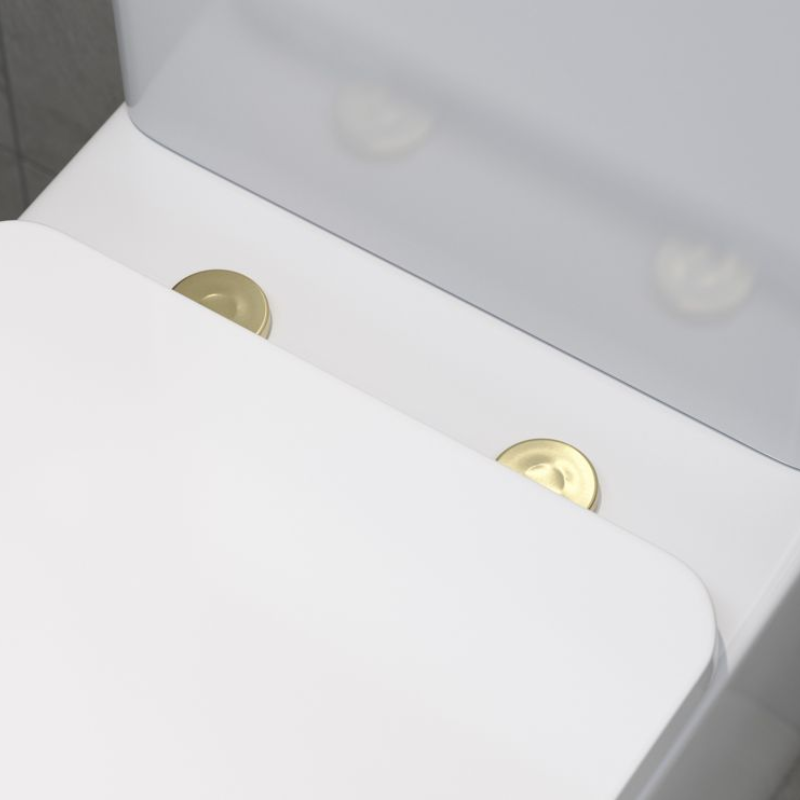 Opulent Toilet Seat Cover Caps - Brushed Brass (OBC106333)