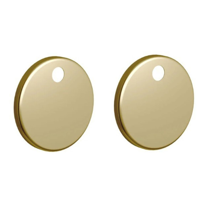 Opulent Toilet Seat Cover Caps - Brushed Brass (OBC106333)