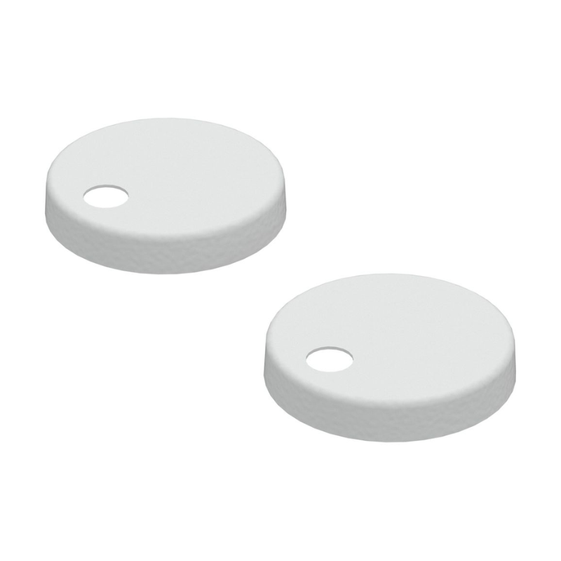 Opulent Toilet Seat Cover Caps - White (OBC106335)