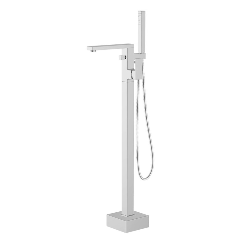 Opulent Toketee Floor Standing Bath Shower Mixer - Chrome (OBC105736)