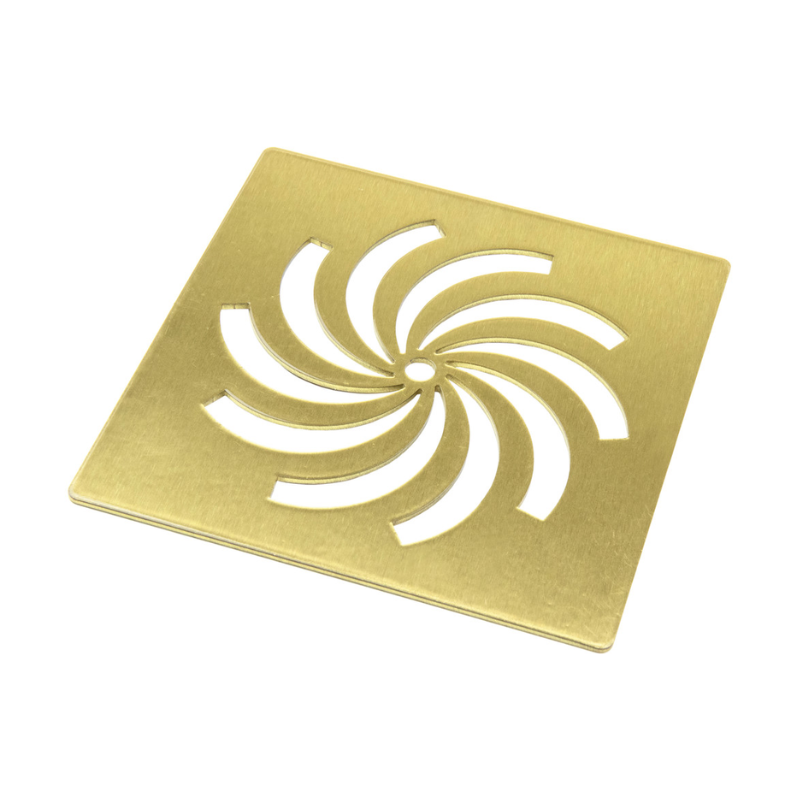 Opulent Ultra-Slim Tray Waste Cover - Brushed Brass (OBC105332)