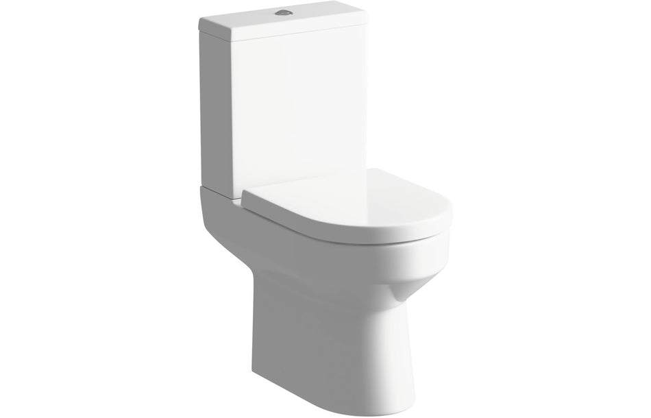 Opulent Victoria Rimless Close Coupled Open Back WC & Soft Close Seat (OBC117072)