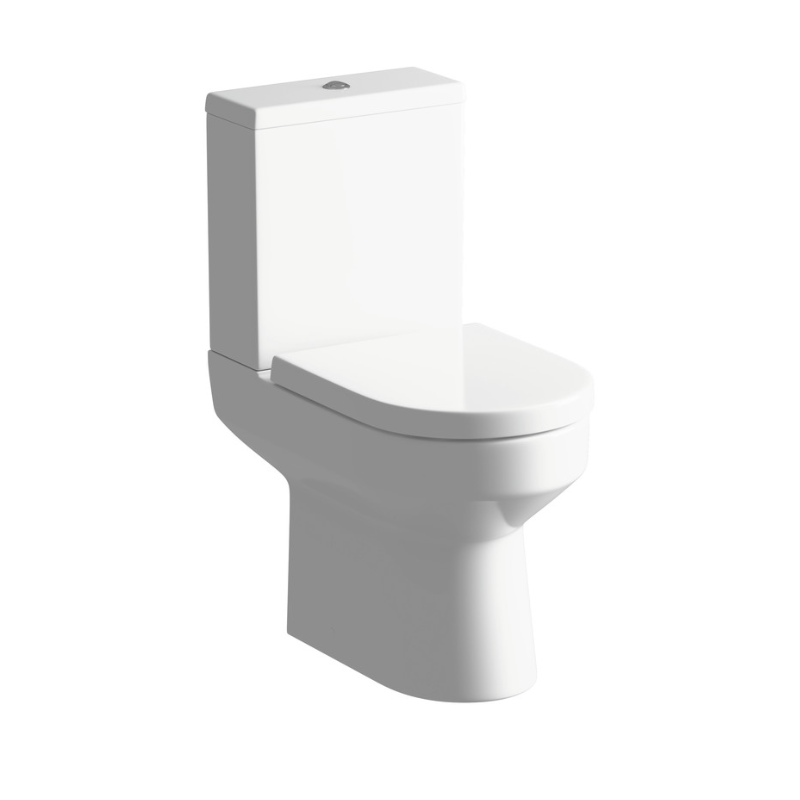 Opulent Victoria Rimless Close Coupled Open Back WC and Soft Close Seat (OBC1914)