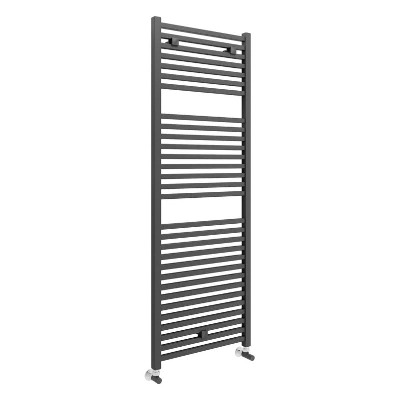 Opulent Virgo Square Ladder Towel Rail - 500x1420x30mm - Anthracite (OBC102990)