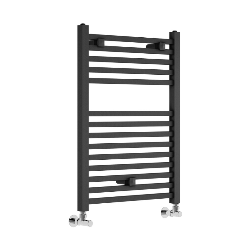 Opulent Virgo Square Ladder Towel Rail - 500x690x30mm - Anthracite (OBC102988)