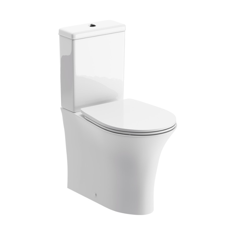 Opulent Wallace Rimless Close Coupled Fully Shrouded WC and Soft Close Seat (OBC104938)