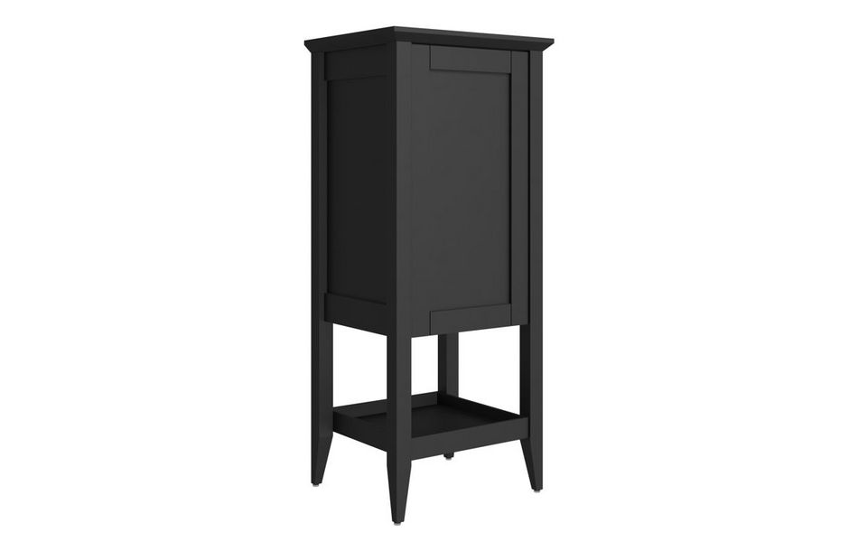 Opulent Whitby 470mm Floor Standing 1 Door Midi Boy Unit - Matt Anthracite (OBC116038)